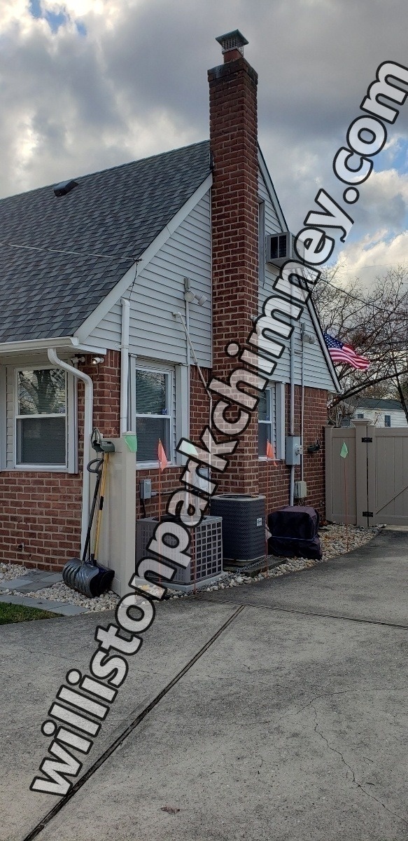 Professional chimney repointing restoring brick joints in Williston Park, NY