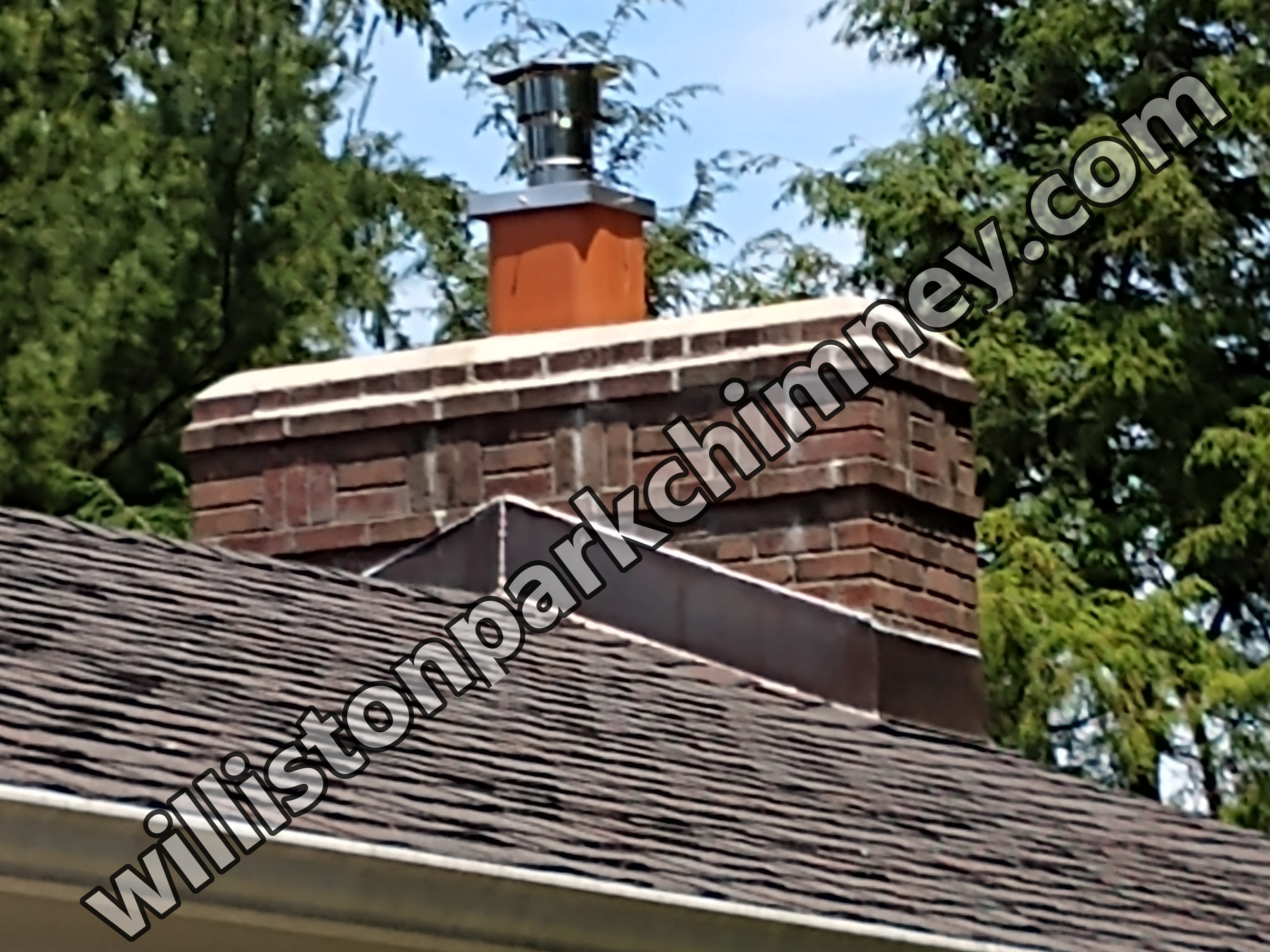 Stainless steel chimney cap with animal guard in Williston Park, New York